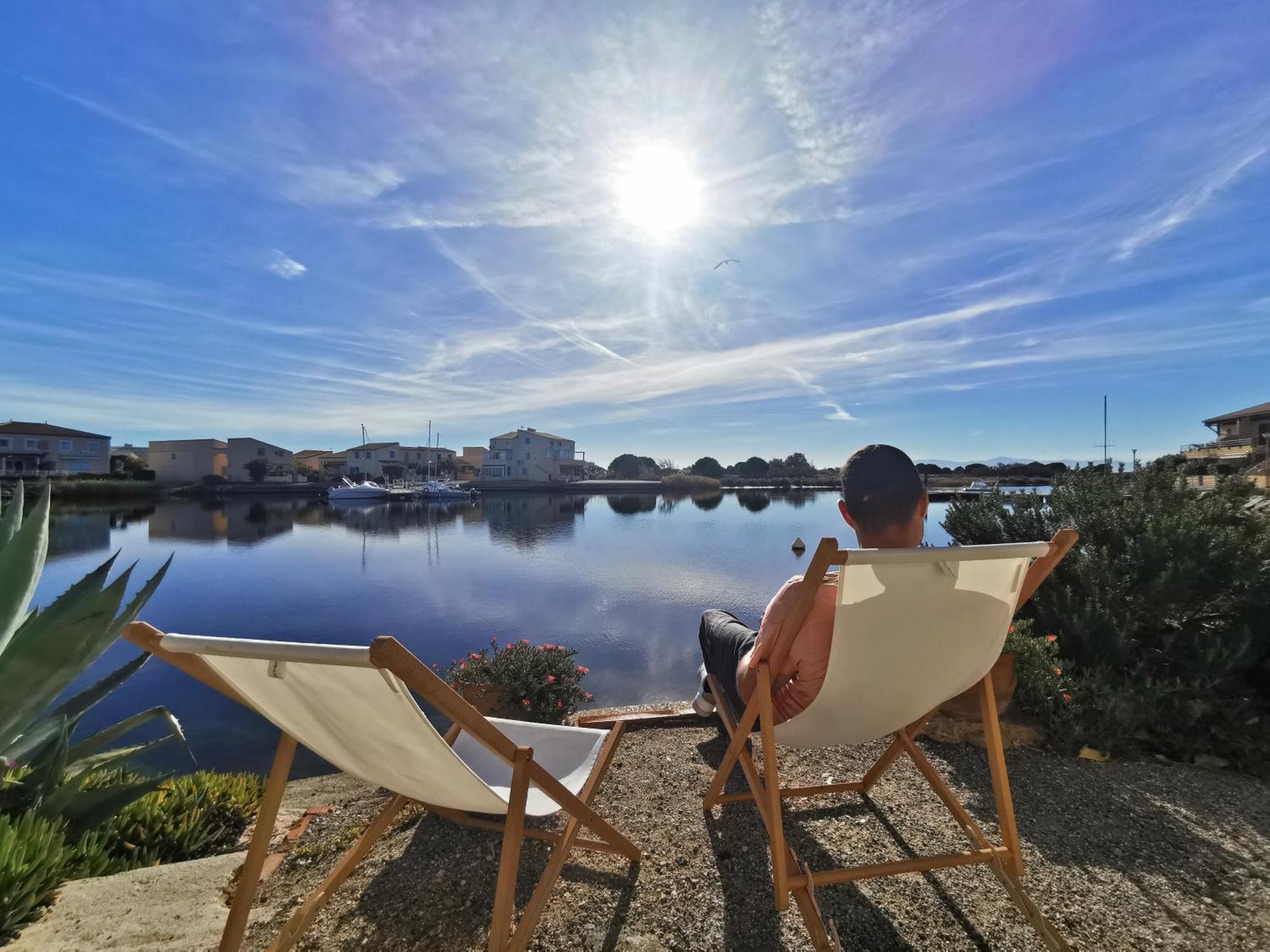 Appartement Coup De Coeur Les Pieds Dans L'Eau Ле-Баркарес Екстер'єр фото